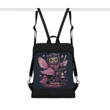 Black Laptop Backpack Moto Owl - CANVAEGYPT