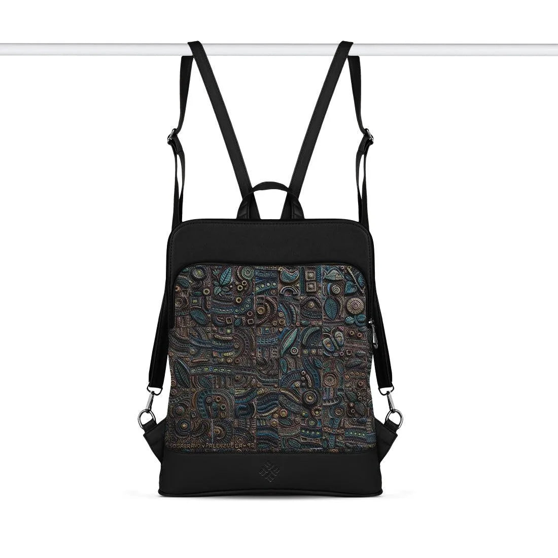 Black Laptop Backpack Ancient Blocks - CANVAEGYPT