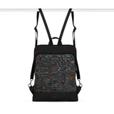 Black Laptop Backpack Ancient Blocks - CANVAEGYPT