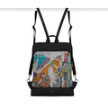 Black Laptop Backpack Cracked