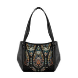 Black Leather Tote Bag Agy - 1