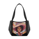 Black Leather Tote Bag baroness - CANVAEGYPT