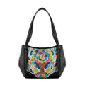 Black Leather Tote pretty lady
