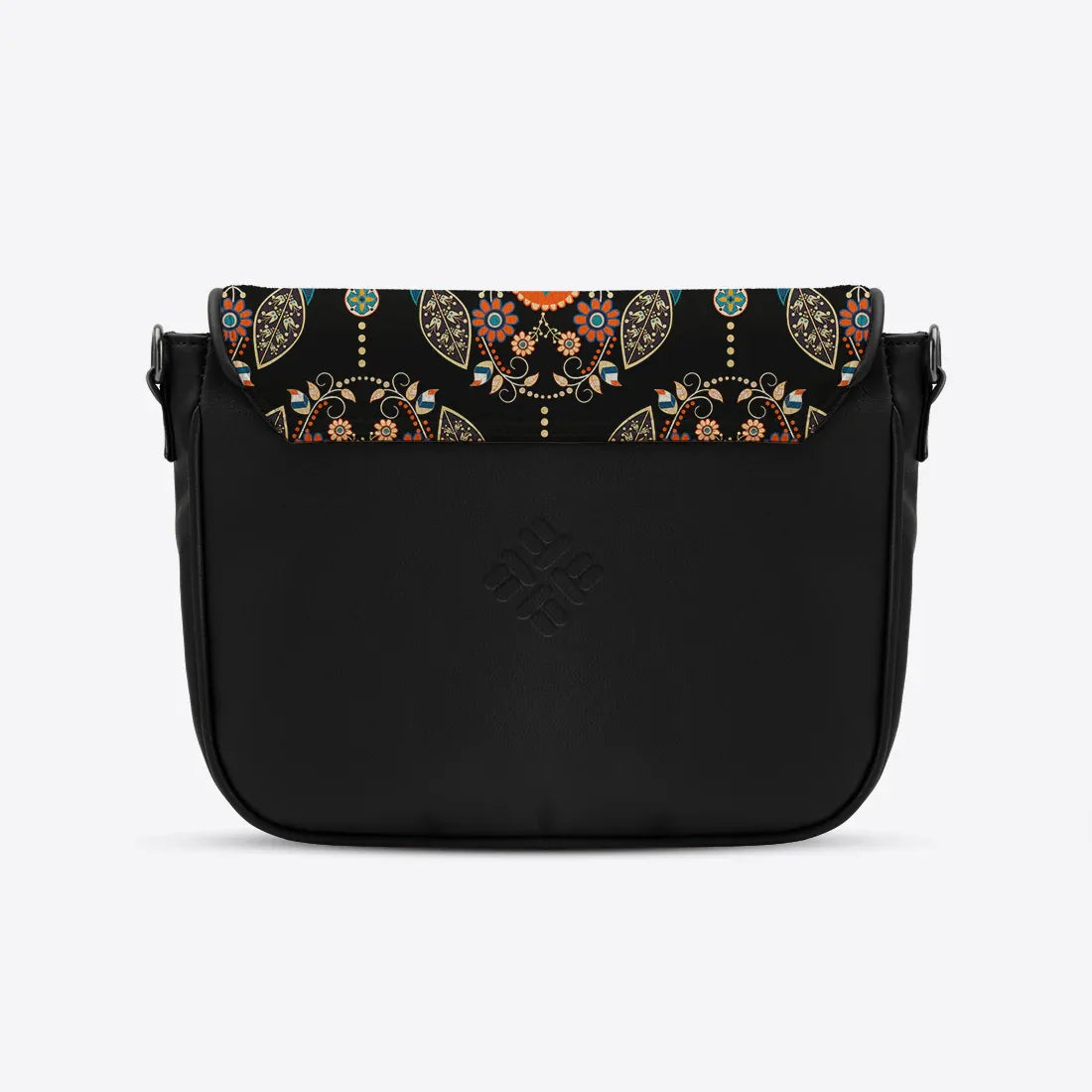 Black messenger crossbody bag Agy - 2