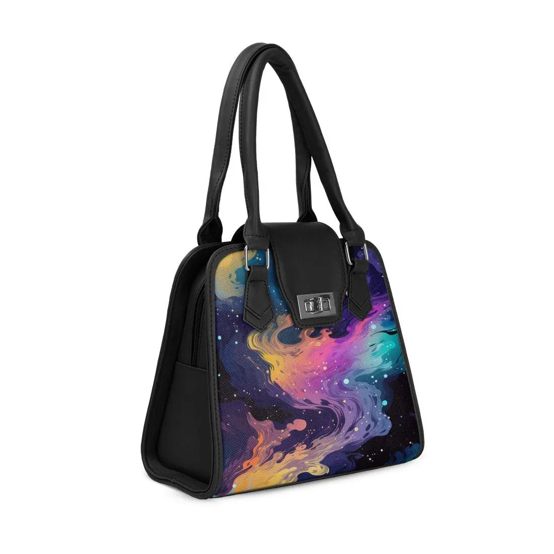 Black Metropolitan Charm Bag Galactic Garden - CANVAEGYPT