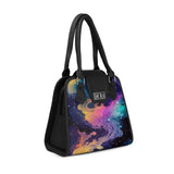 Black Metropolitan Charm Bag Galactic Garden - CANVAEGYPT