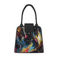 Black Metropolitan Charm Bag Ethereal Abstract