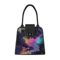 Black Metropolitan Charm Bag  Galactic Garden