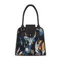 Black Metropolitan Charm Bag Psychedelic Swirl