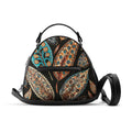 Black Mini Voyage Backpack Flora
