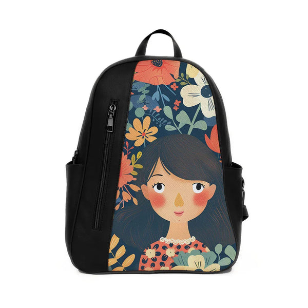 Black Mixed Backpack Girl Tile - 1