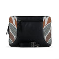 Black Mixed Laptop Sleeve Leaves