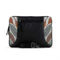 Black Mixed Laptop Sleeve Leaves