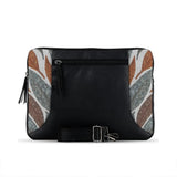 Black Mixed Laptop Sleeve Leaves