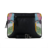 Black Mixed Laptop Sleeve  Old Paper - 1