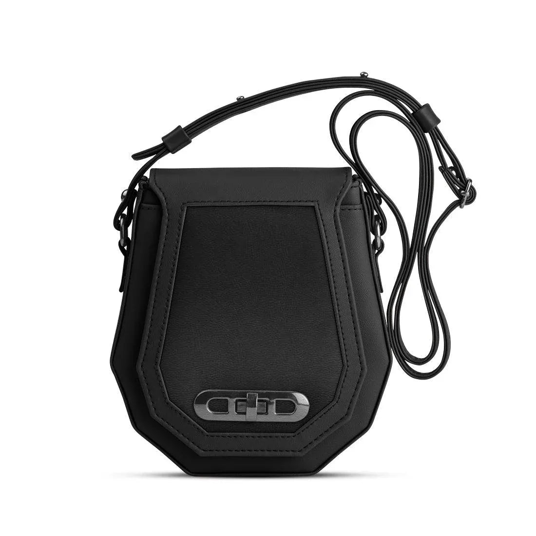 Black Polygon Crossbags