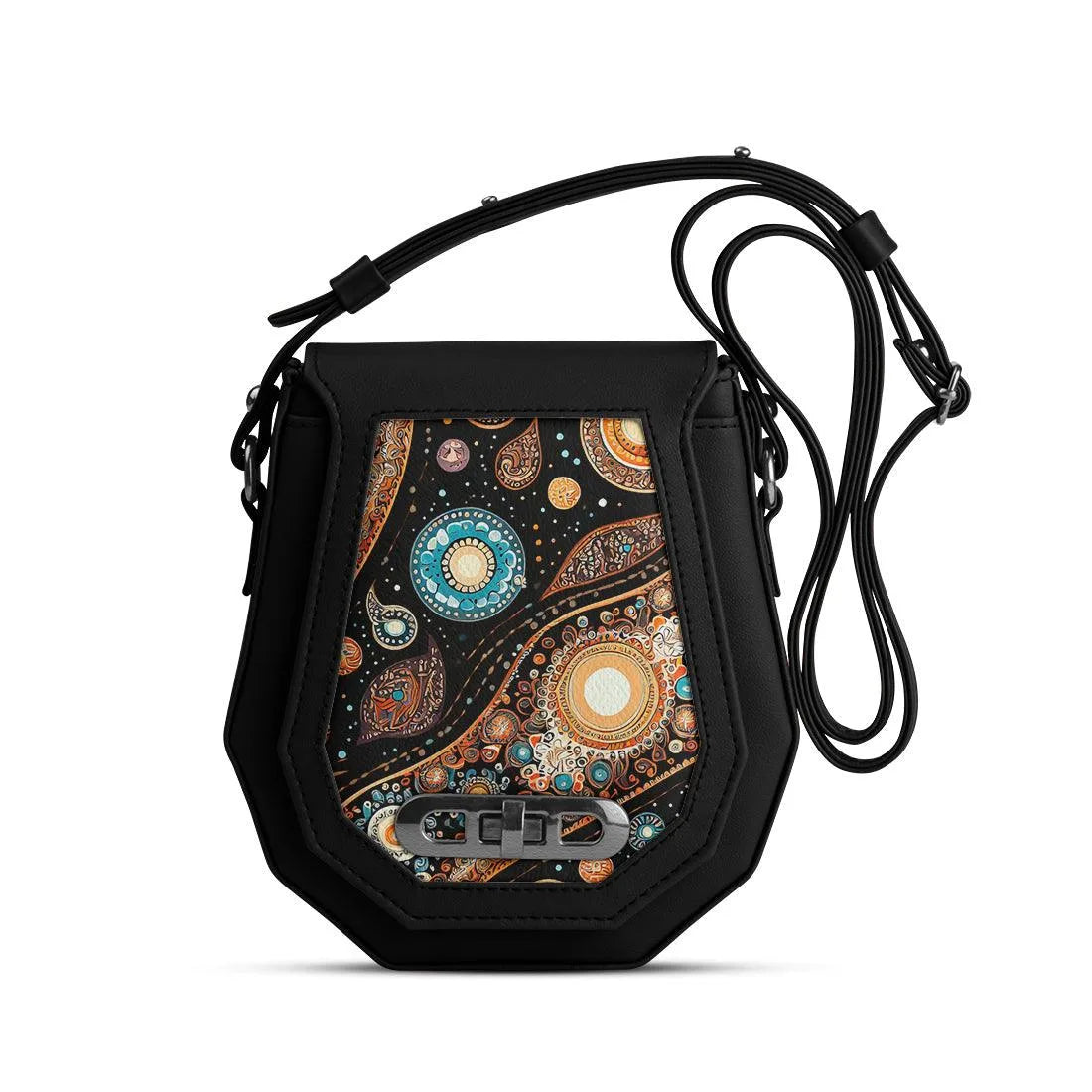 Black Polygon Crossbags spiral - CANVAEGYPT