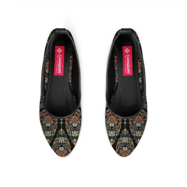 Black Round Toe Shoe Agy - 1