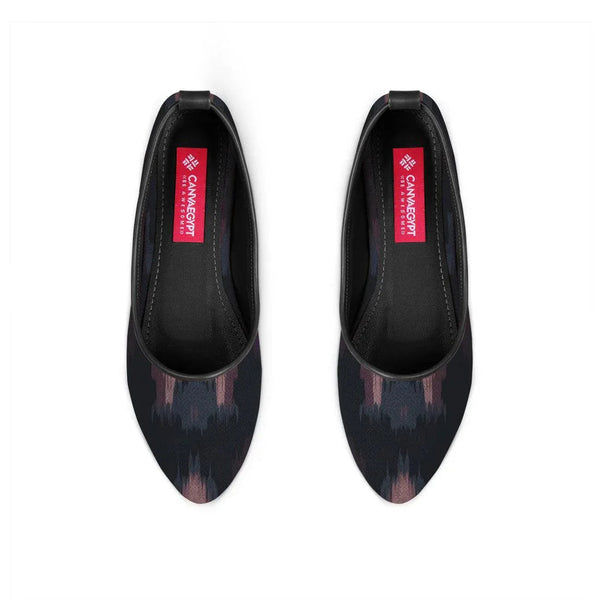 Black Round Toe Shoe Blurred - CANVAEGYPT