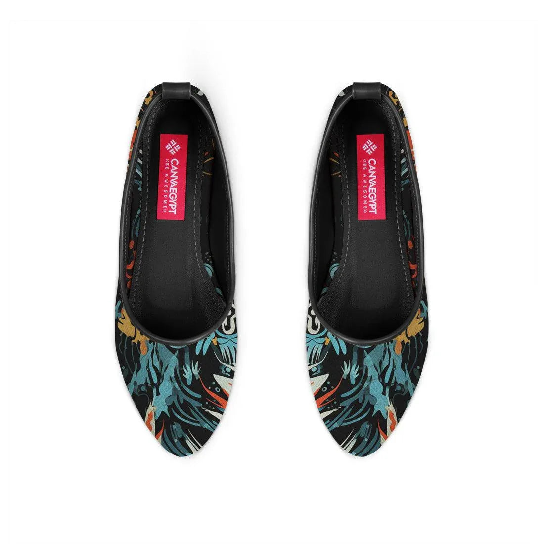 Black Round Toe Shoe Chromatic - CANVAEGYPT