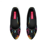 Black Round Toe Shoe Dazzling - CANVAEGYPT