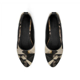 Black Round Toe Shoe Dusty – كوتشي فلات حريمي – ECADRA