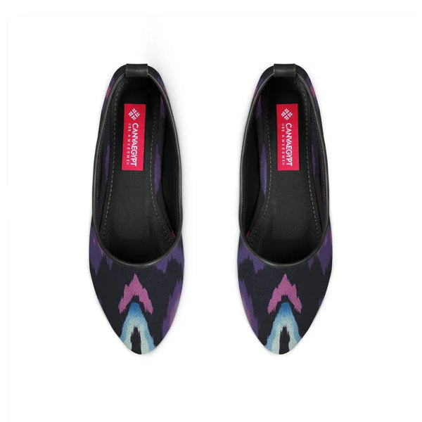 Black Round Toe Shoe Faded - CANVAEGYPT