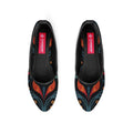Black Round Toe Shoe Fiery
