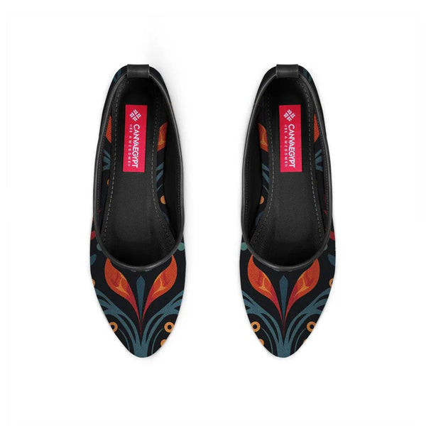 Black Round Toe Shoe Fiery - CANVAEGYPT