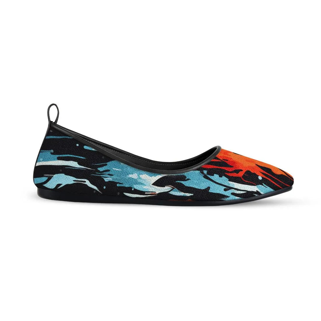 Black Round Toe Shoe Flaring - CANVAEGYPT