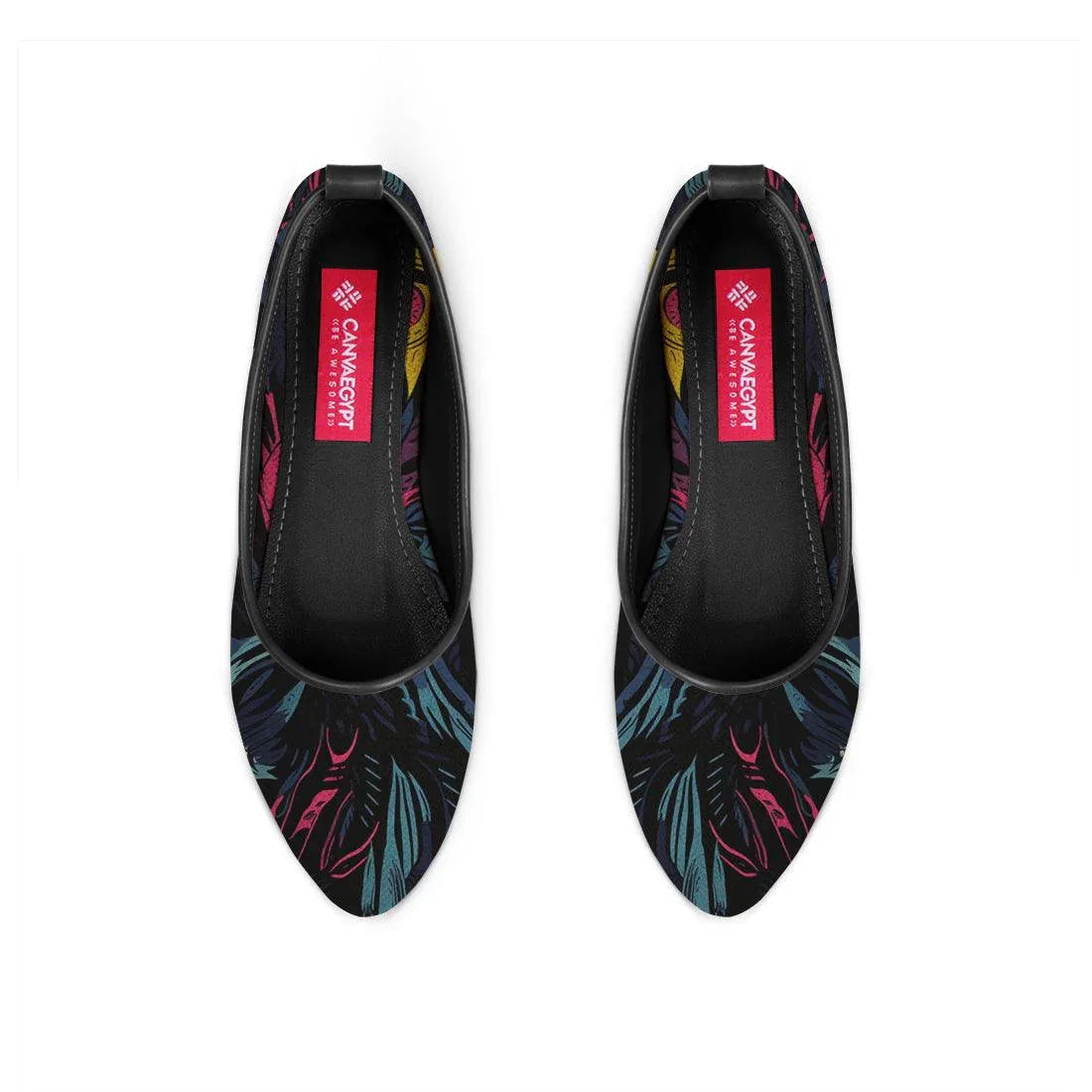 Black Round Toe Shoe Growing - CANVAEGYPT
