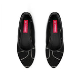 Black Round Toe Shoe Line in black