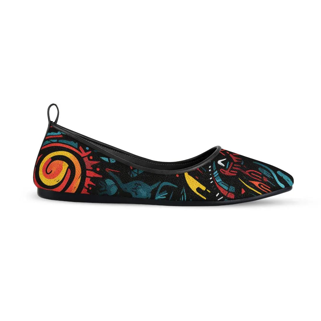 Black Round Toe Shoe Looming - CANVAEGYPT