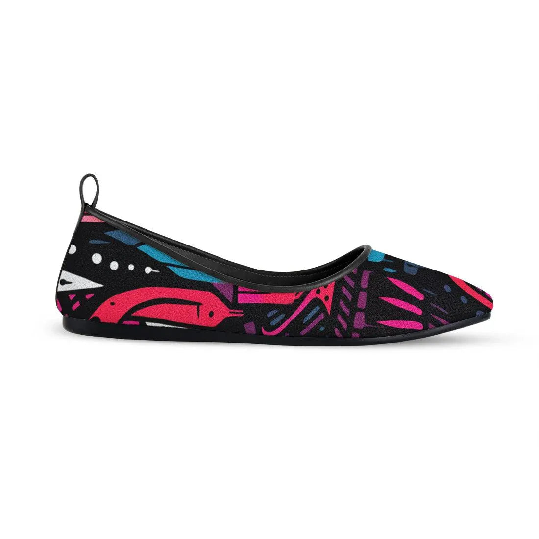 Black Round Toe Shoe Muddled - CANVAEGYPT