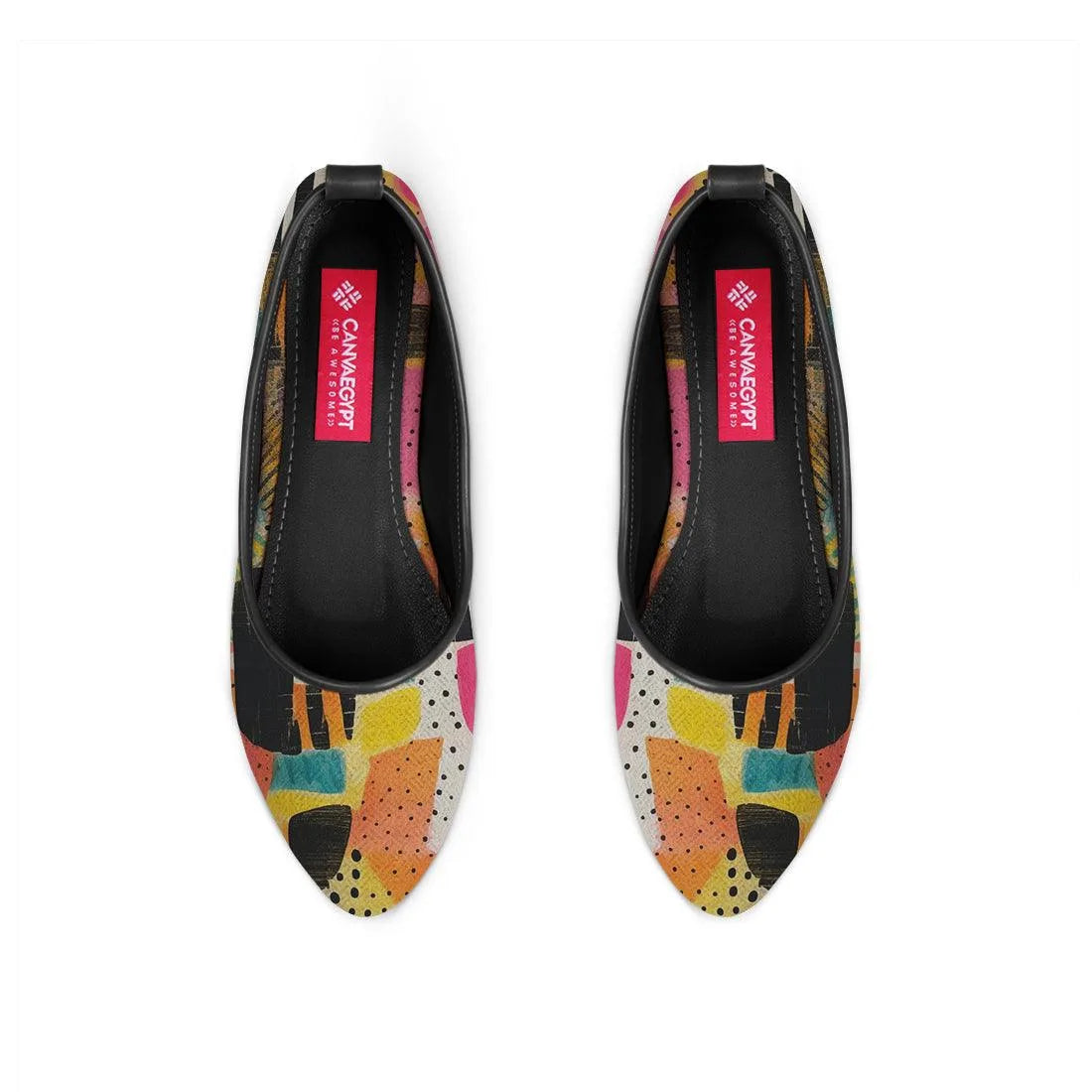 Black Round Toe Shoe Paint - CANVAEGYPT