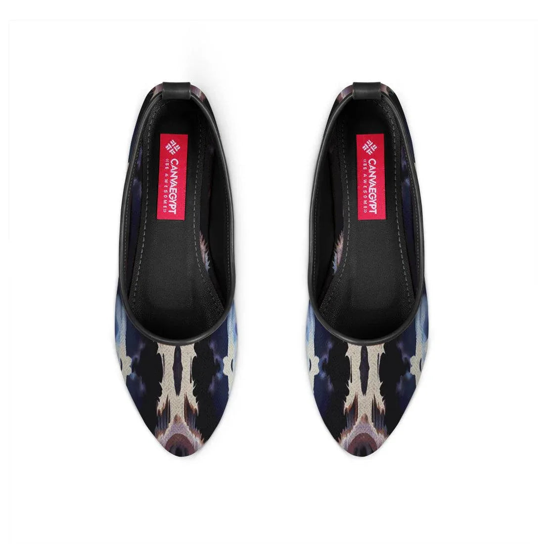 Black Round Toe Shoe Puzzling - CANVAEGYPT