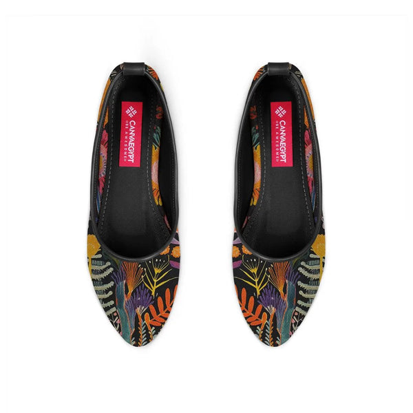 Black Round Toe Shoe Sea Life - CANVAEGYPT