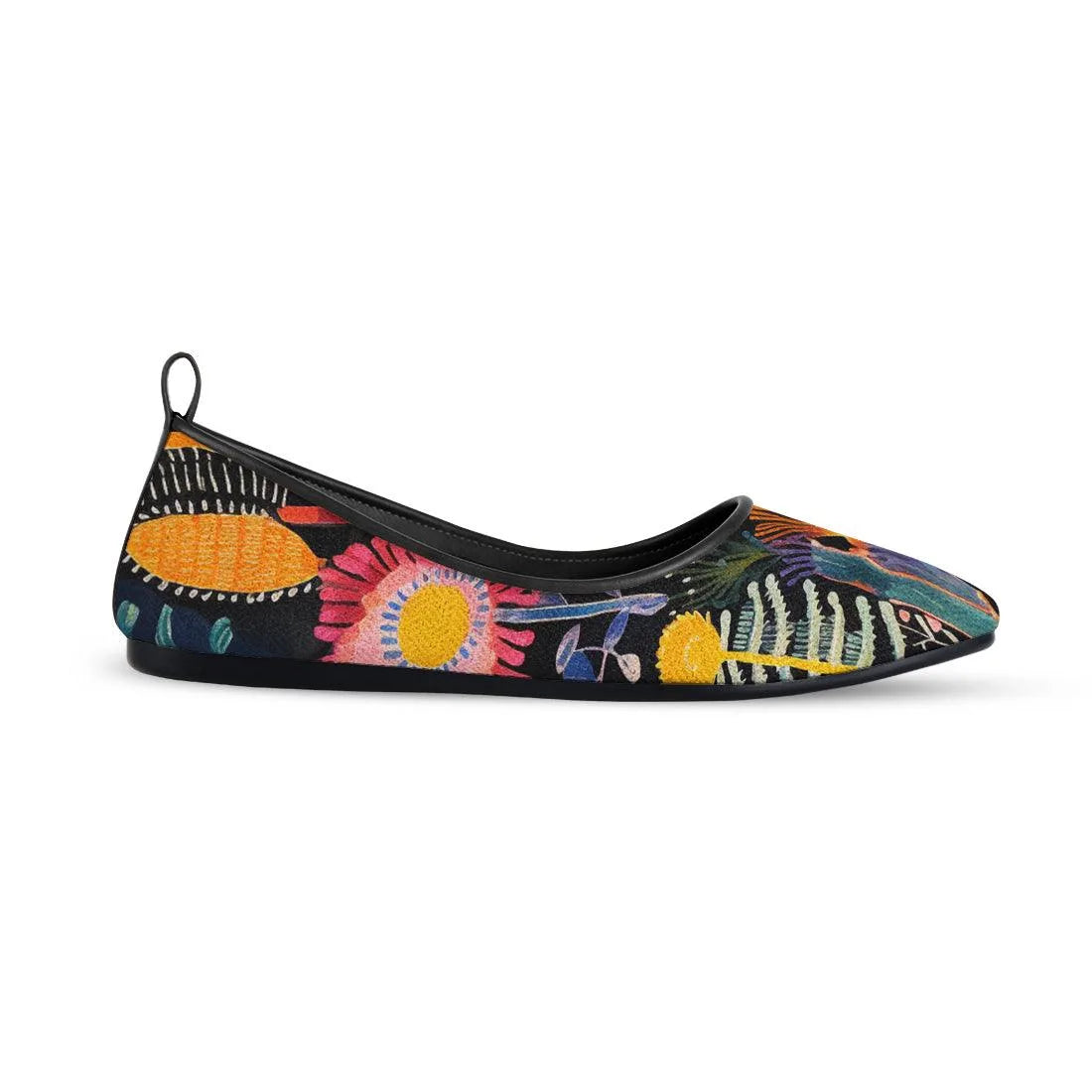 Black Round Toe Shoe Sea Life - CANVAEGYPT