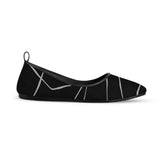 Black Round Toe Shoe Line in black