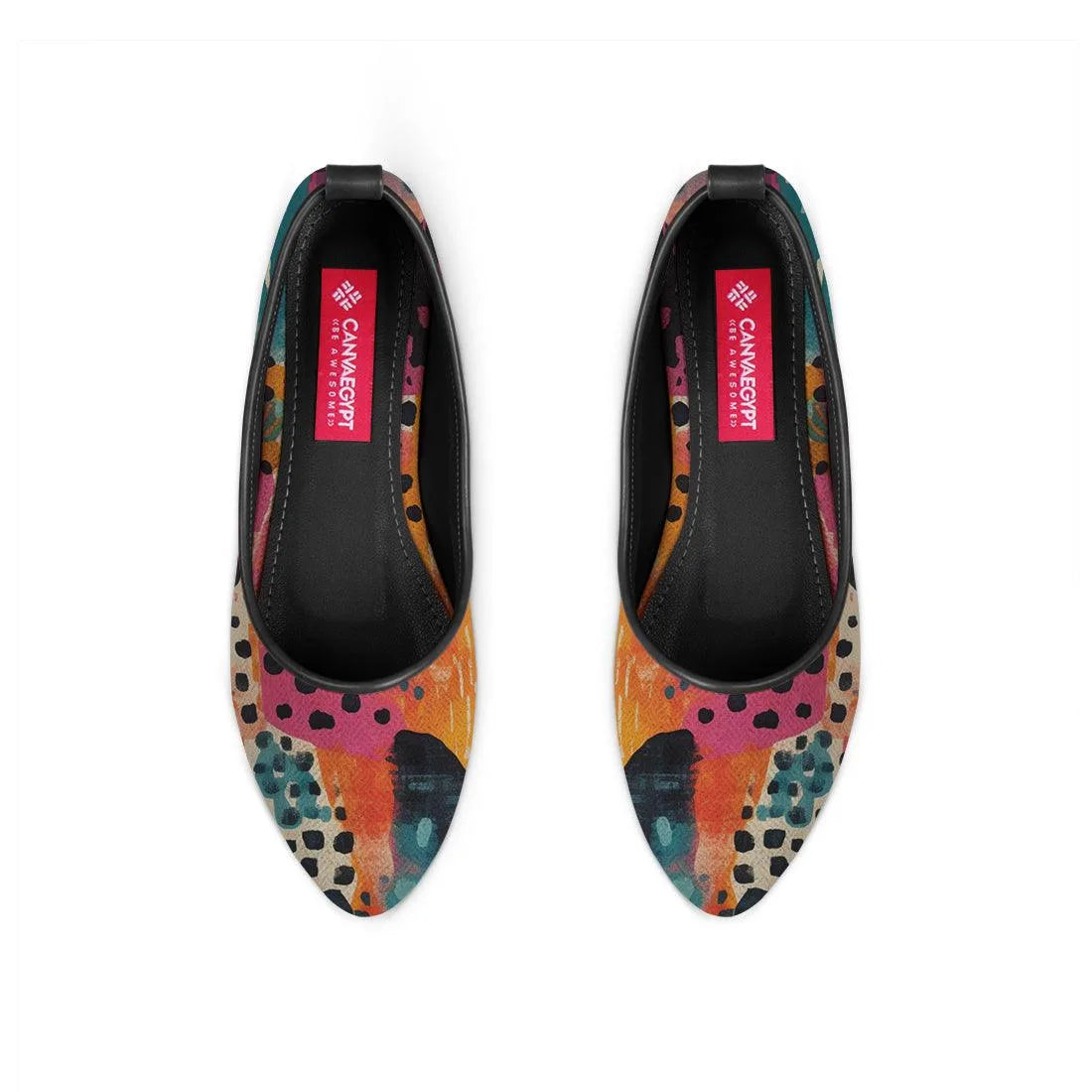 Black Round Toe Shoe Splash - CANVAEGYPT