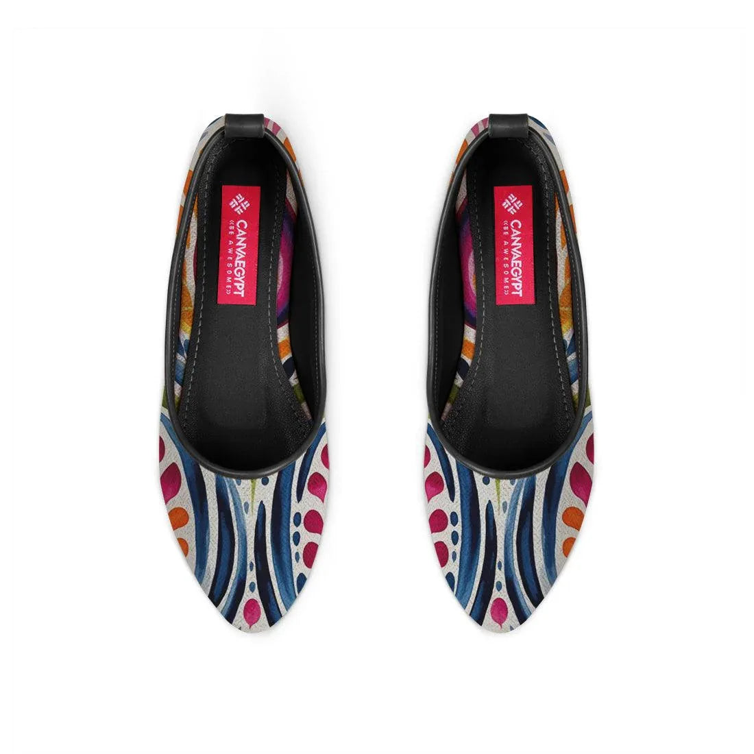 Black Round Toe Shoe Stipples - CANVAEGYPT