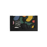 Black Sleek Elegance Fold Wallet Featuring Bold Geometric Pops - 2