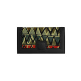 Black Sleek Elegance Fold Wallet with Tribal Chevron Vibes - 2