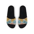 Black Slide Slipper Floral
