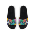 Black Slide Slipper Standing Flowers