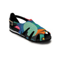 Black Spider Toe Sandal Abstract