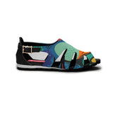 Black Spider Toe Sandal Abstract