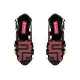 Black Spider Toe Sandal African Symbol - CANVAEGYPT