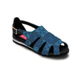 Black Spider Toe Sandal Blues