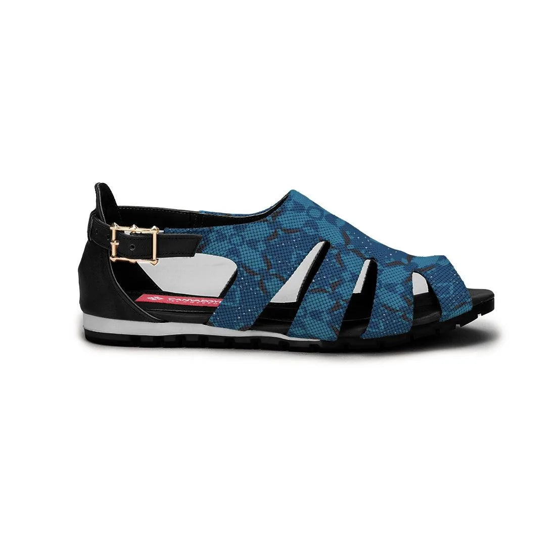 Black Spider Toe Sandal Blues